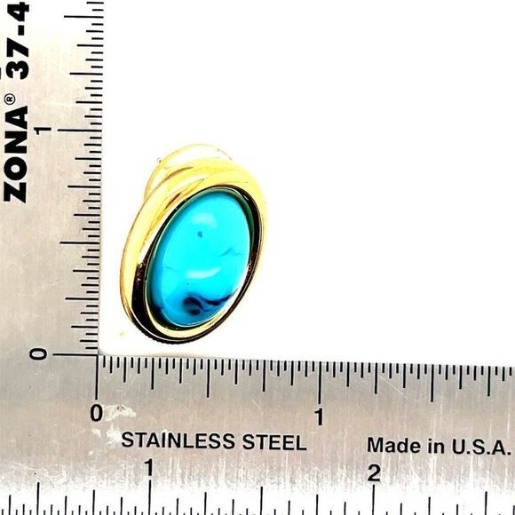 Turquoise Color Earrings - Picture 5 of 6